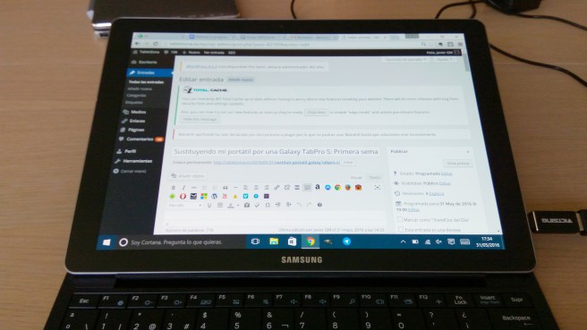 Samsung Windows tablet para trabajar