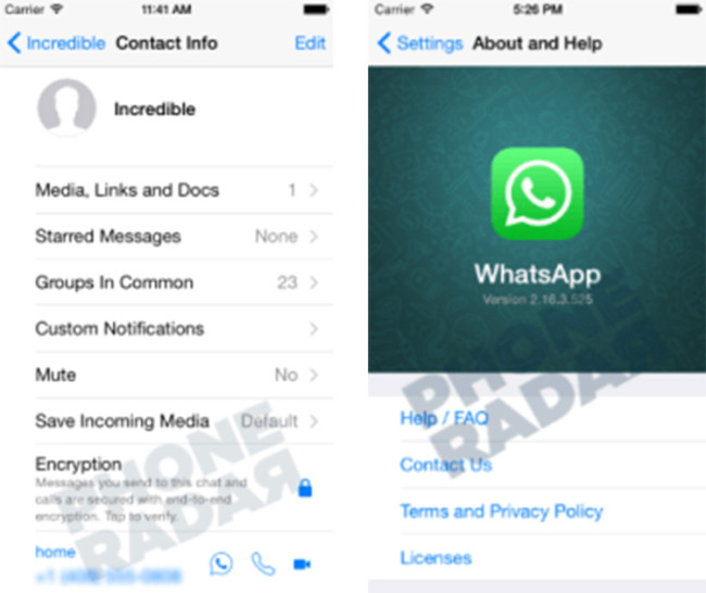 Icono de videollamadas en WhatsApp