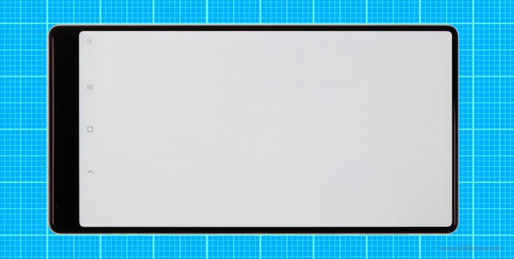 Medici&oacute;n del marco de pantalla del Xiaomi Mi Mix