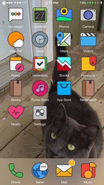 tema iOS darkmatter