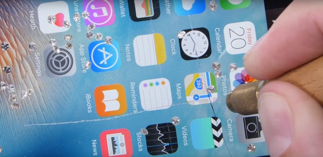 iPhone 6s test con diamantes