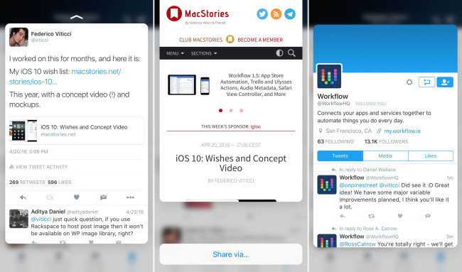 Twitter 3D Touch