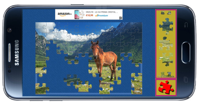 Haciendo puzle en Jigsaw Genius