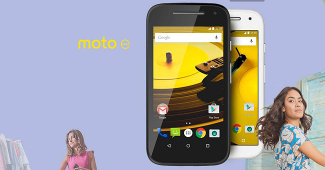 Motorola Moto e blanco y negro