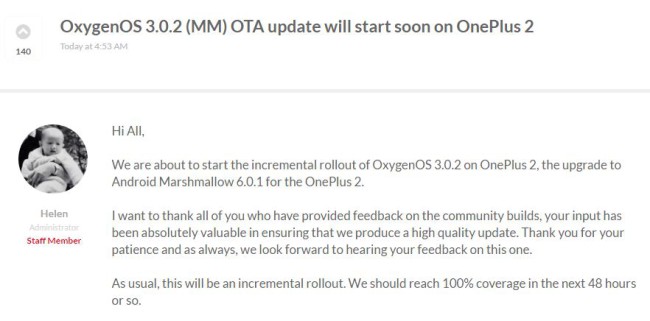 Oneplus 2 OTA