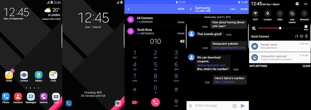 Samsung-Galaxy-Theme-Kendi-Material-UI-Black