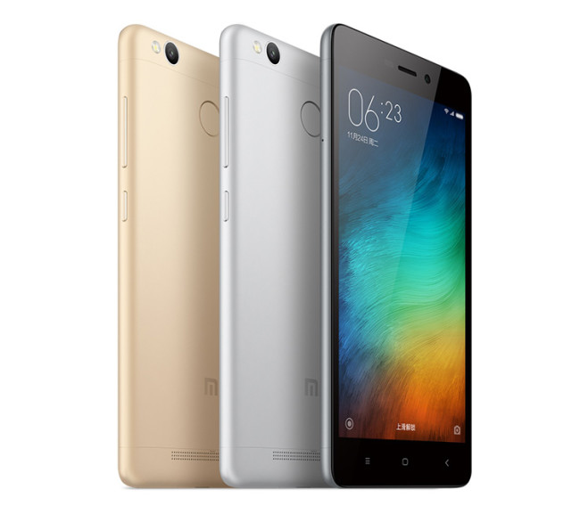 Xiaomi Redmi 3S en color gris y dorado