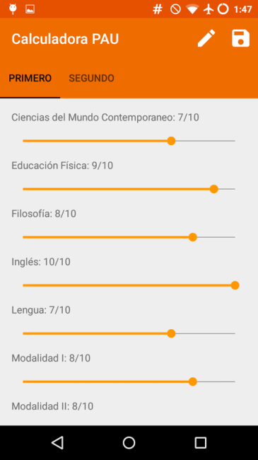 notas de bachiller
