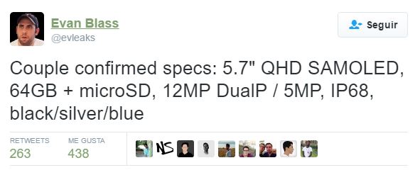 Samsung Galaxy Note 7 ficha tecnica