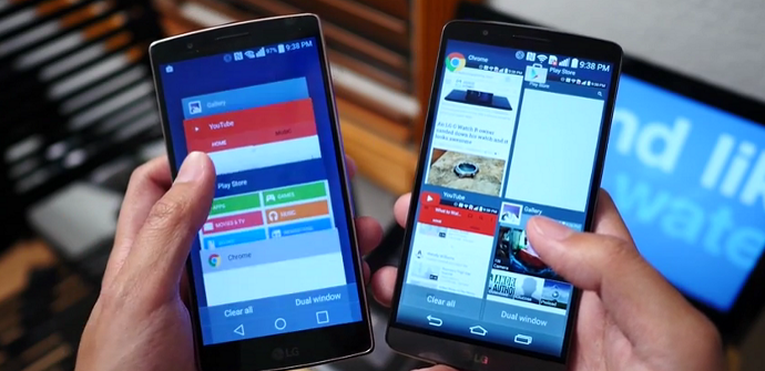 LG G Flex 2 vs LG G3 interfaz