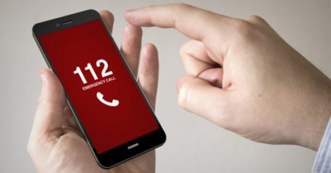 Smartphone llamada de emergecia