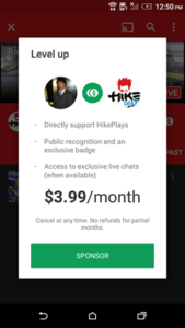 Inclusi&oacute;n de sponsors en YouTube Gaming