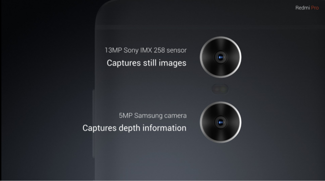 Xiaomi Redmi Pro camara Samsung y Sony
