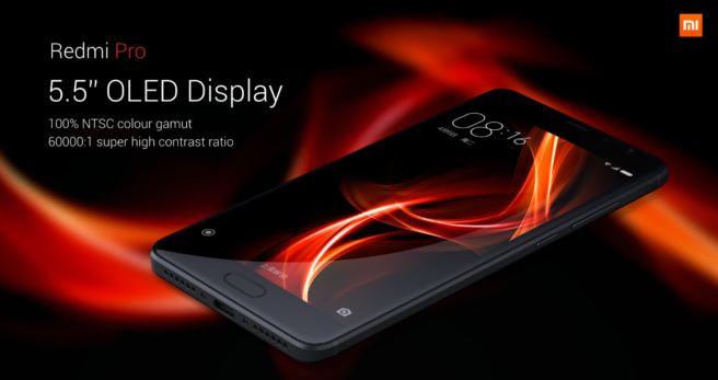 Xiaomi Redmi Pro pantalla OLED