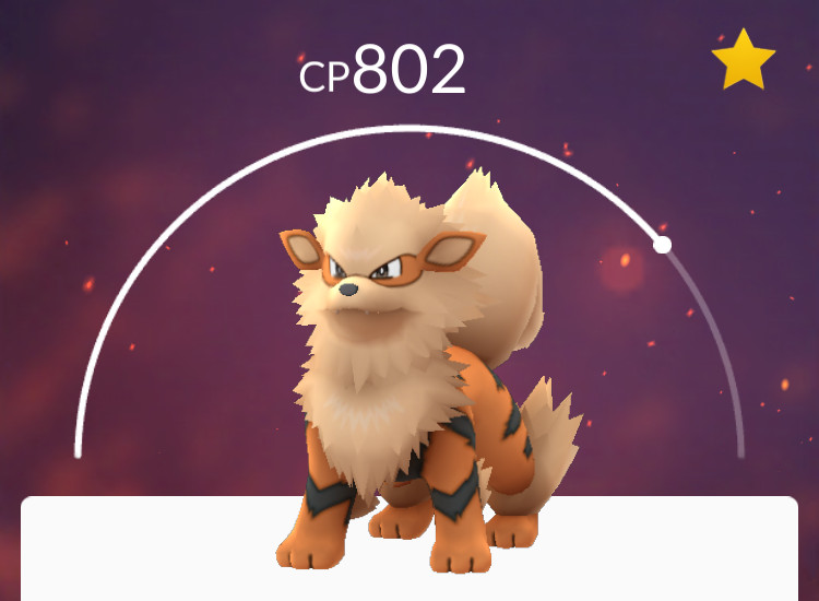 puntos de combate arcanine