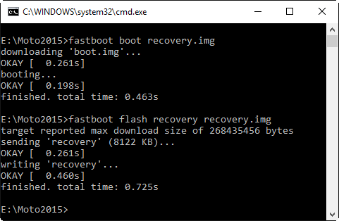 Motorola Moto G 2015 Bootloader