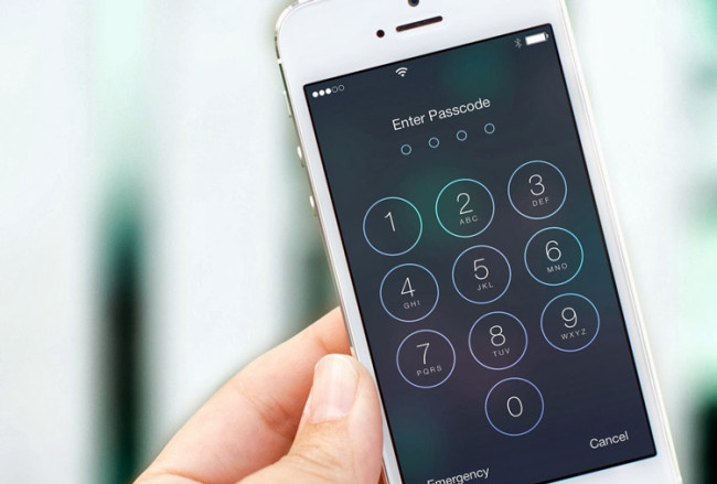 Pantalla de bloqueo de un iPhone