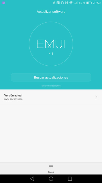 Versi&oacute;n EMUI 4.1 en un Huawei Mate 8