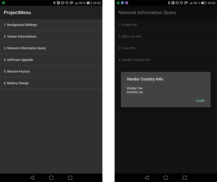 Informaci&oacute;n sobre la procedencia de un Huawei Mate 8