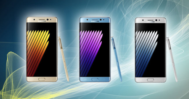 fotos oficiales del samsung galaxy note 7 en dorado, azul y plateado