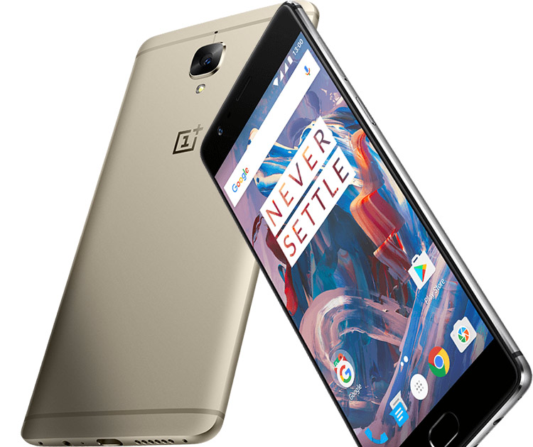 Frontal y trasera del OnePlus 3