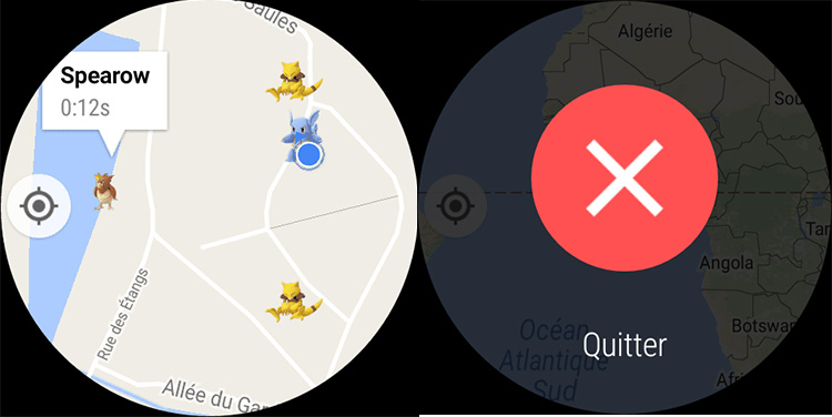 App de pok&eacute;mon GO para smartwatch