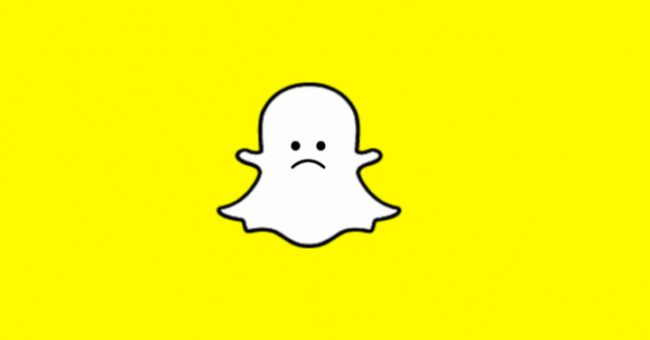 snapchat triste