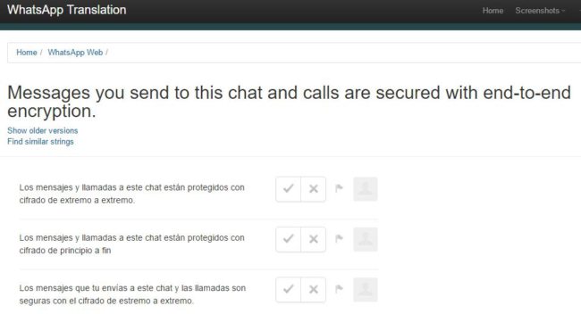 llamadas en WhatsApp Web