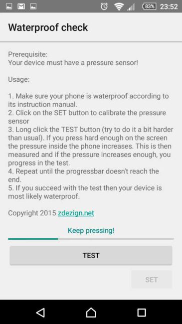 m&oacute;vil resistente al agua