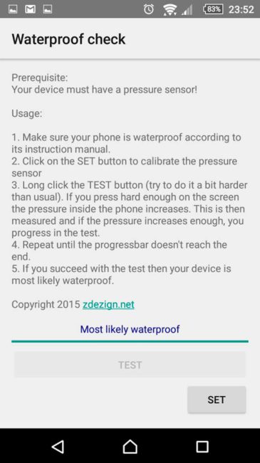 m&oacute;vil resistente al agua