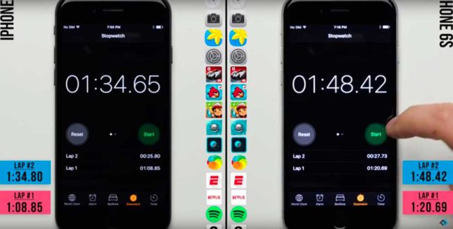 velocidad del iPhone 7