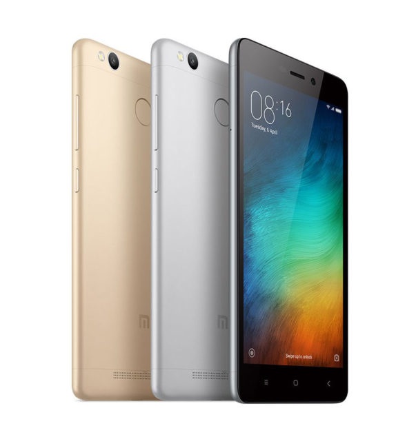 Xiaomi Redmi 3S negro, gris y oro