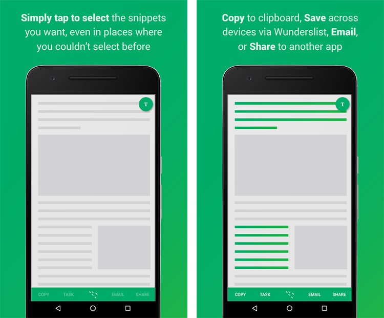Portapepeles para Android Clip Layer