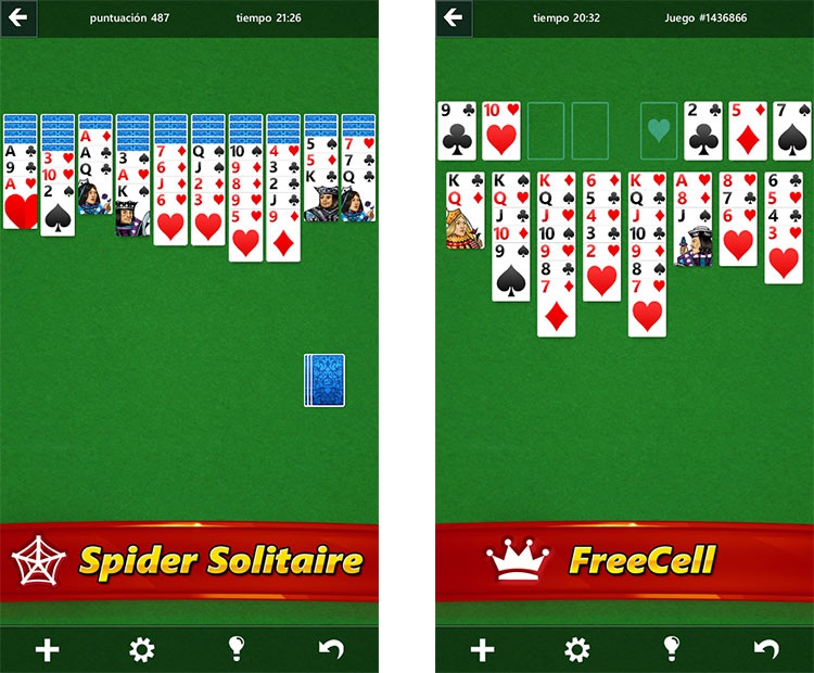 Modos de juego de Solitario