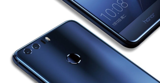 honor 8 camara y fronal azul