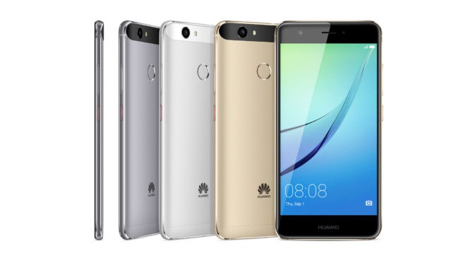 Huawei Nova negro, plata, oro y blanco