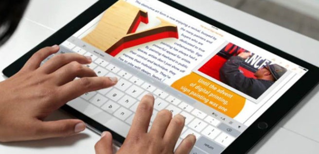 iPad Pro teclado tactil