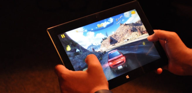 tablet windows car race