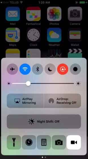 pantalla del iphone