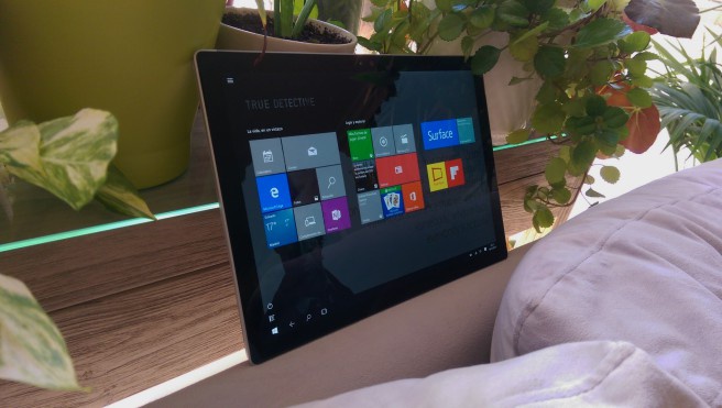 Pantalla de inicio modo tablet Windows 10